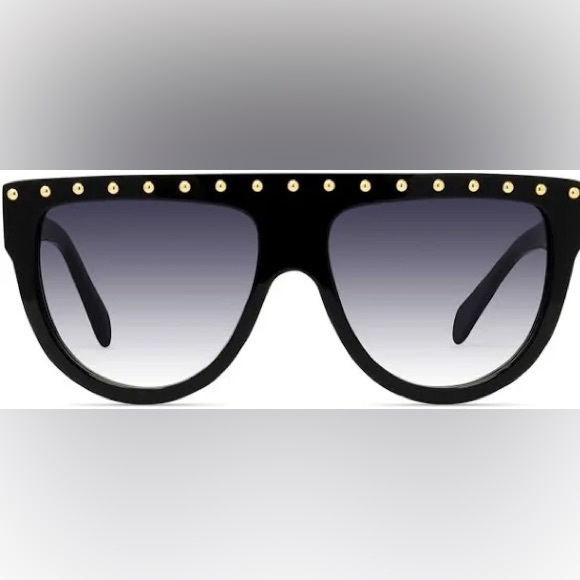 Celine CL4001is Sunglasses Black Gold Dots EUC - Picture 2 of 13